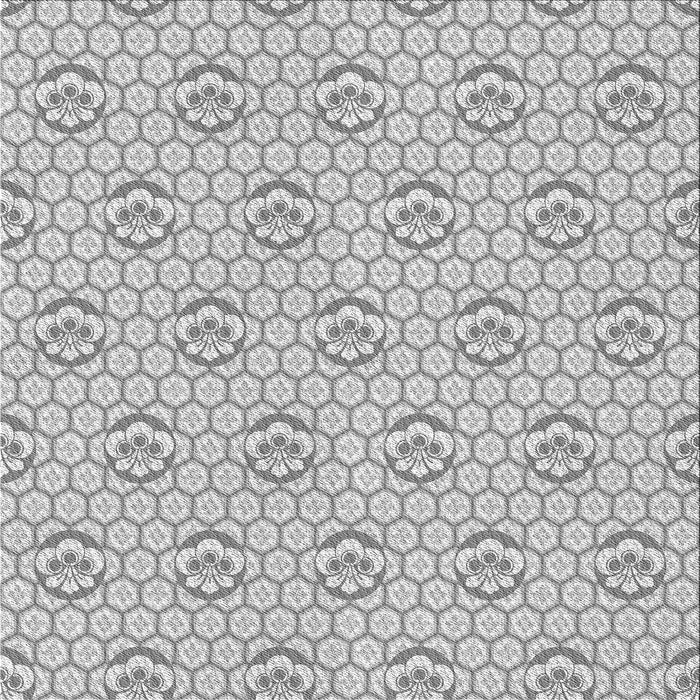 Round Patterned Gunmetal Gray Rug, pat2672gry