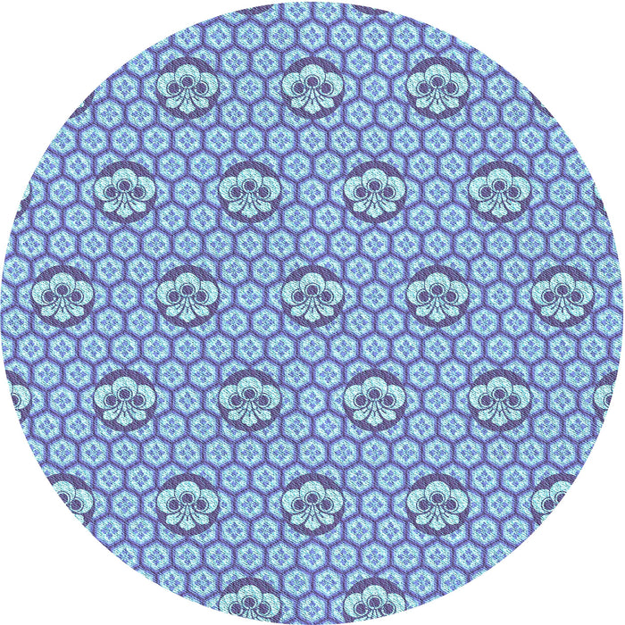 Square Machine Washable Transitional Blue Rug in a Living Room, wshpat2672lblu