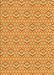 Patterned Orange Red Orange Rug, pat2672yw