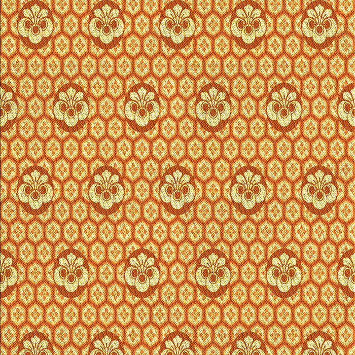 Machine Washable Transitional Orange Red Orange Rug, wshpat2672yw