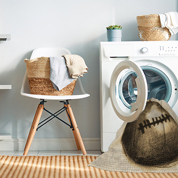 Machine Washable Transitional Khaki Gold Rug in a Washing Machine, wshpat2673brn