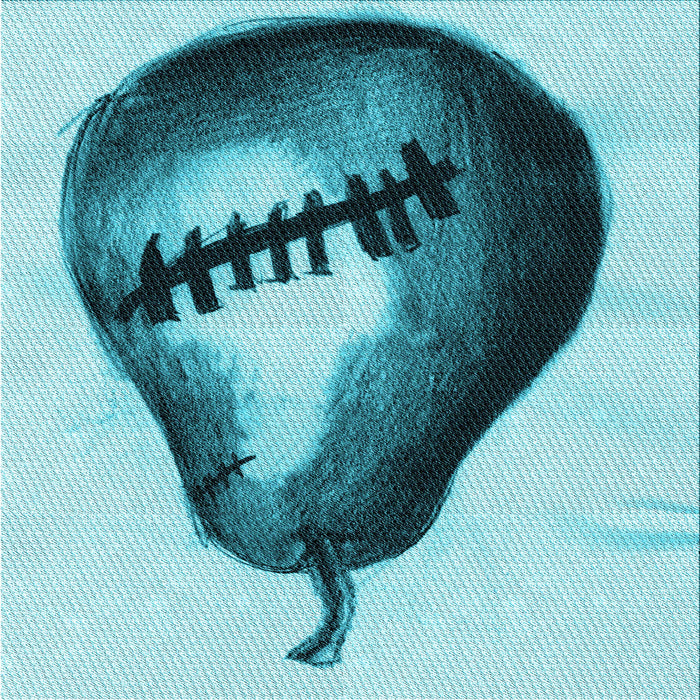 Round Patterned Dark Cyan Green Rug, pat2673lblu