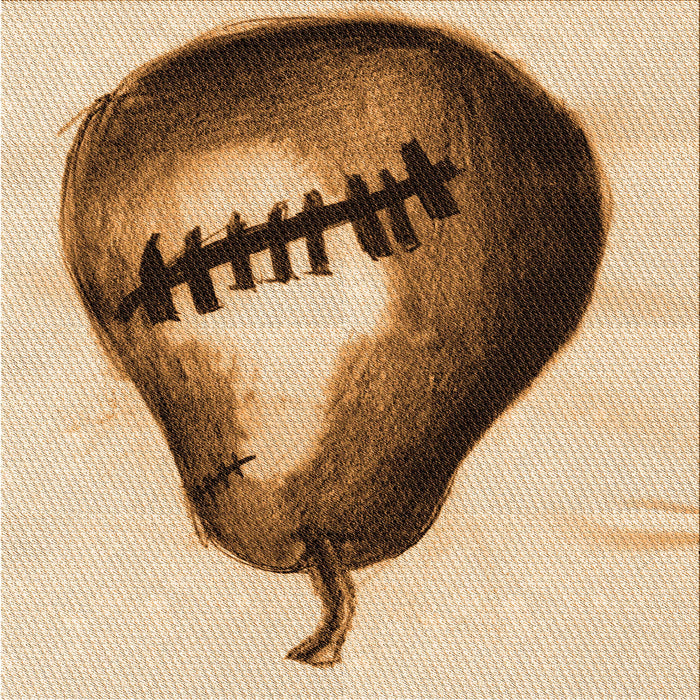 Round Patterned Mahogany Brown Rug, pat2673org