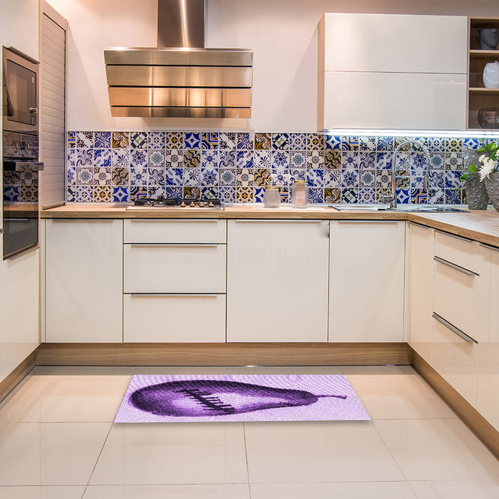 Patterned Blossom Pink Rug in a Kitchen, pat2673pur