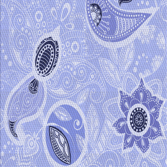 Machine Washable Transitional Blue Rug, wshpat2674blu