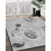 Machine Washable Transitional Gunmetal Gray Rug in a Family Room, wshpat2674gry