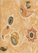 Patterned Orange Rug, pat2674org