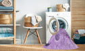 Machine Washable Transitional Purple Rug in a Washing Machine, wshpat2674pur