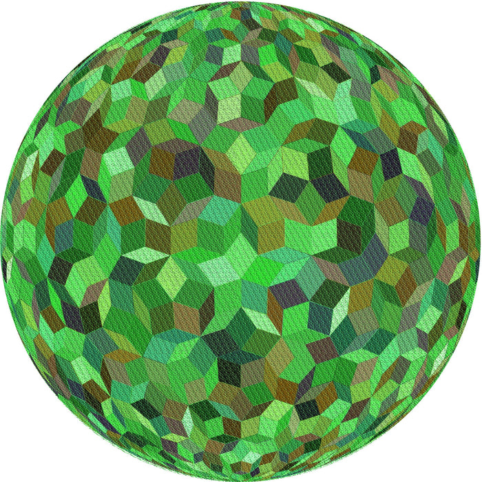 Square Machine Washable Transitional Green Rug in a Living Room, wshpat2675grn