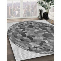 Patterned Cloud Gray Rug, pat2675gry