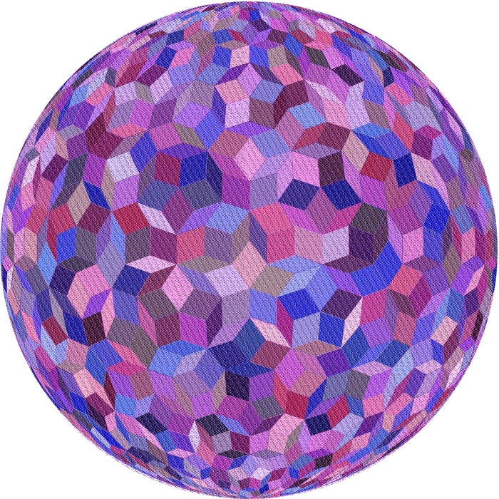 Square Patterned Dark Orchid Purple Rug, pat2675pur