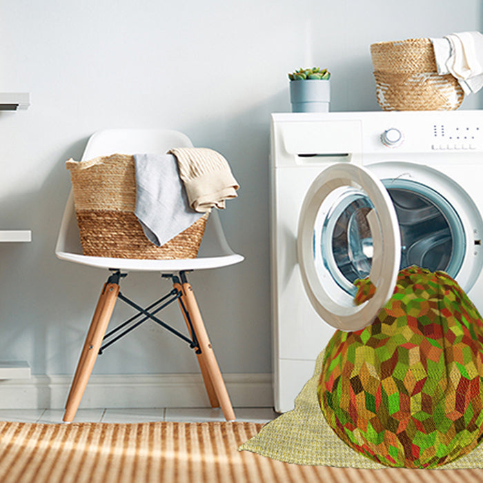 Machine Washable Transitional Mahogany Brown Rug in a Washing Machine, wshpat2675yw