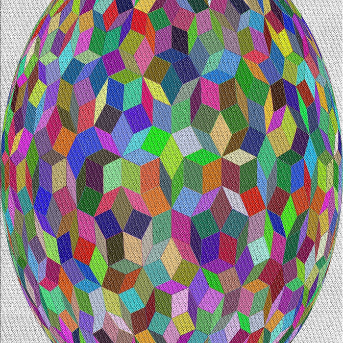 Patterned Green Modern Rug, pat2675