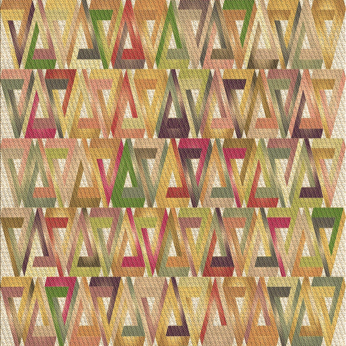 Patterned Red Rug, pat2676brn