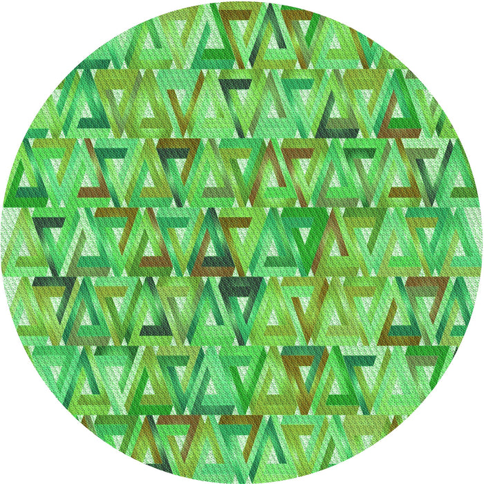 Square Patterned Emerald Green Rug, pat2676grn