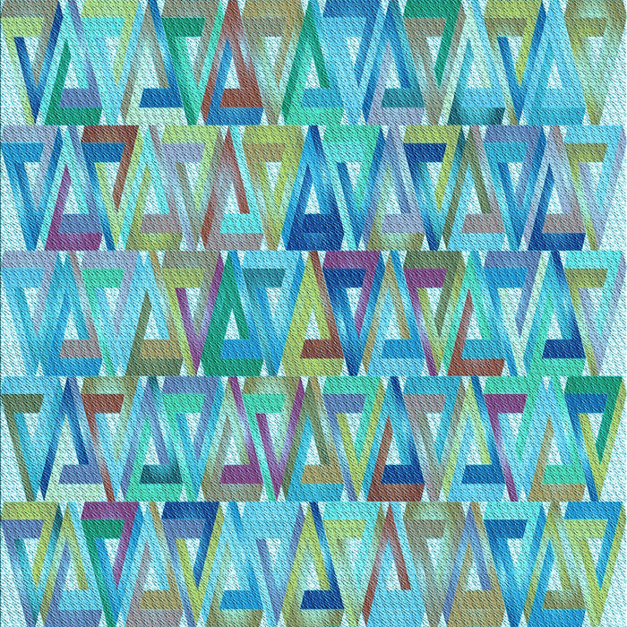 Patterned Deep-Sea Green Rug, pat2676lblu