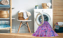 Machine Washable Transitional Bright Lilac Purple Rug in a Washing Machine, wshpat2676pur