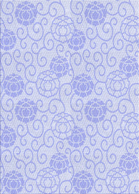 Machine Washable Transitional Lavender Blue Rug, wshpat2677blu