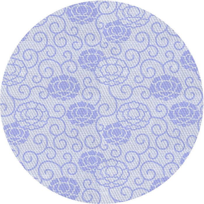 Square Machine Washable Transitional Lavender Blue Rug in a Living Room, wshpat2677blu