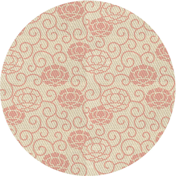 Square Patterned Vanilla Gold Rug, pat2677brn