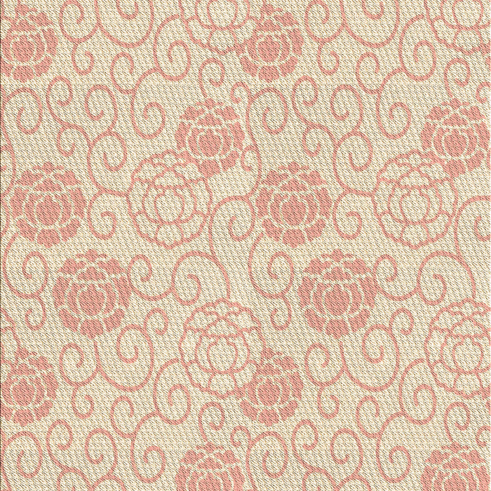 Machine Washable Transitional Vanilla Gold Rug, wshpat2677brn