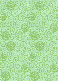 Machine Washable Transitional Mint Green Rug, wshpat2677grn