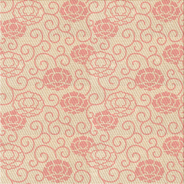 Round Machine Washable Transitional Navajo White Gold Rug, wshpat2677org