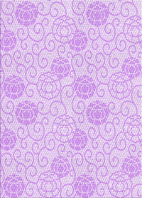 Machine Washable Transitional Violet Purple Rug, wshpat2677pur