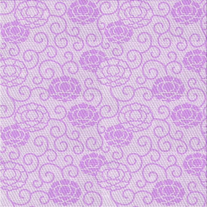 Round Machine Washable Transitional Violet Purple Rug, wshpat2677pur