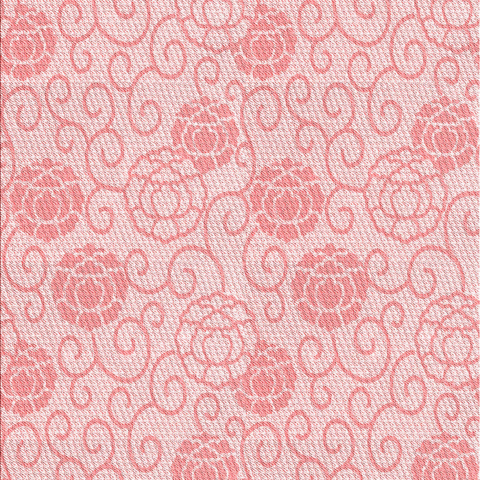Patterned Pastel Red Pink Rug, pat2677rd