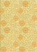 Patterned Mustard Yellow Rug, pat2677yw