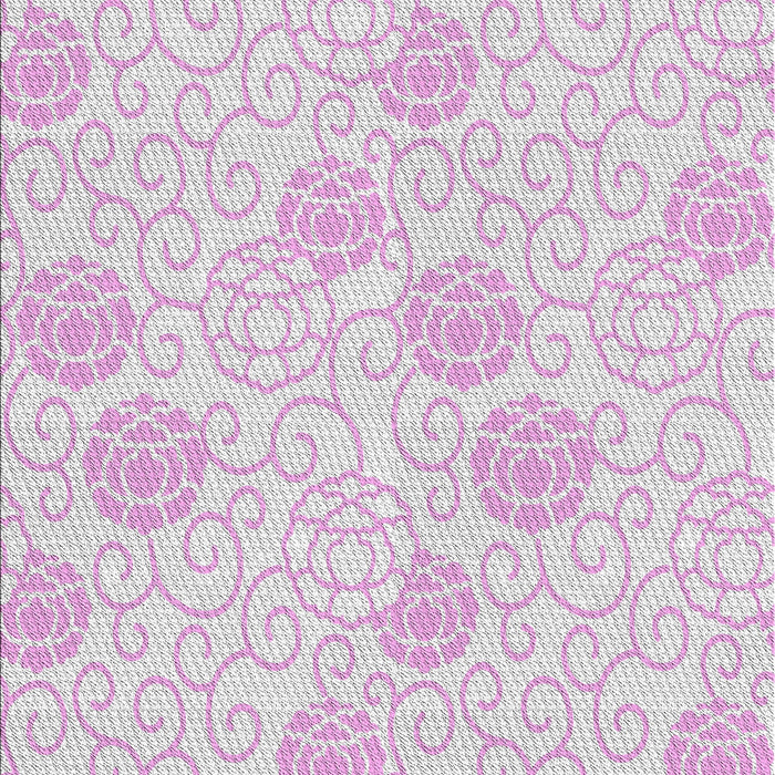 Patterned Off-White Novelty Rug, pat2677