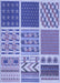 Patterned Slate Blue Rug, pat2678blu