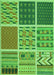 Patterned Emerald Green Rug, pat2679grn