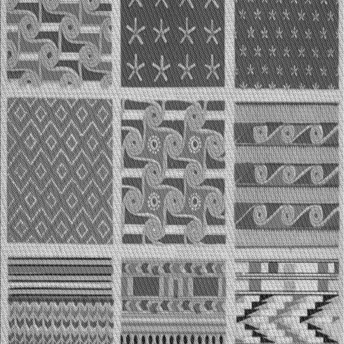 Patterned Cloud Gray Rug, pat2679gry