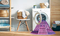 Machine Washable Transitional Violet Purple Rug in a Washing Machine, wshpat2679pur