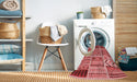 Machine Washable Transitional Red Rug in a Washing Machine, wshpat2679rd