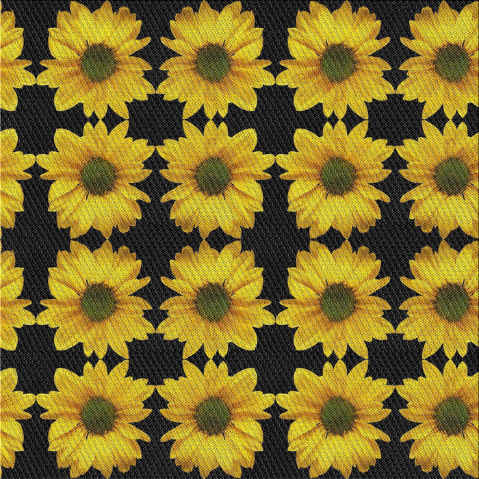 Square Patterned Chocolate Brown Novelty Rug, pat267