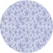 Square Patterned Lavender Blue Rug, pat268blu