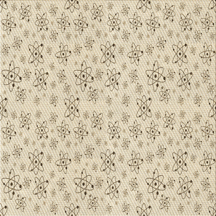 Round Patterned Peru Brown Rug, pat268brn