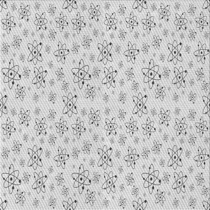 Round Patterned Platinum Gray Rug, pat268gry