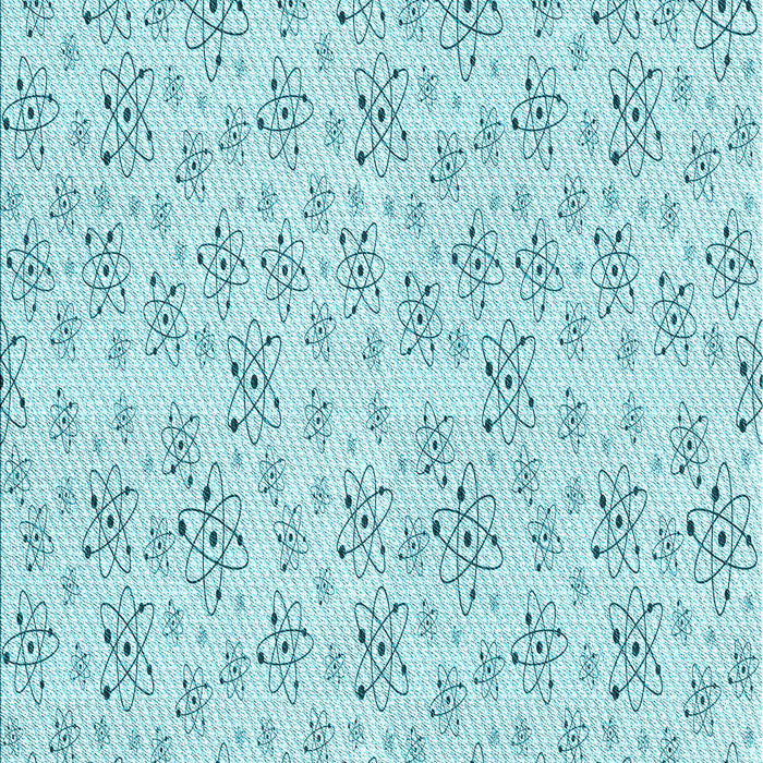 Patterned Electric Blue Rug, pat268lblu