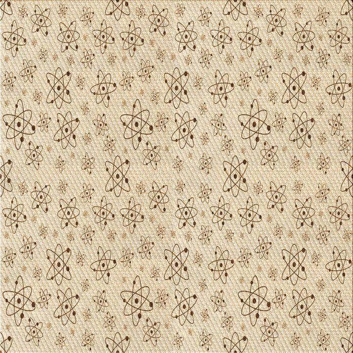 Round Patterned Peru Brown Rug, pat268org