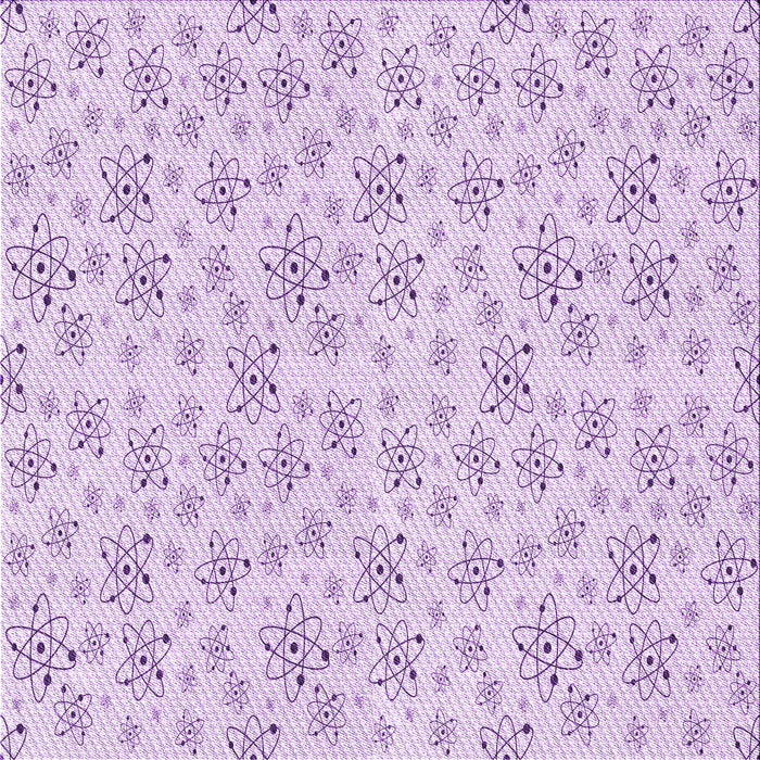 Round Patterned Purple Rug, pat268pur