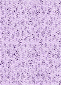 Machine Washable Transitional Purple Rug, wshpat268pur