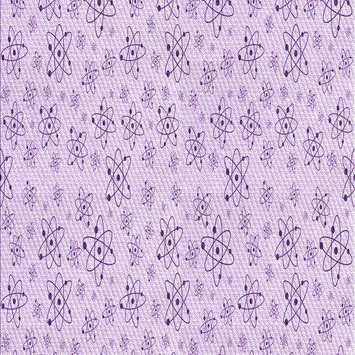 Machine Washable Transitional Purple Rug, wshpat268pur