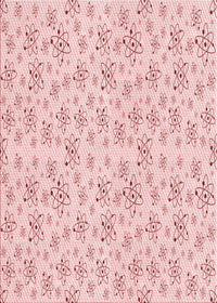 Machine Washable Transitional Pink Rug, wshpat268rd