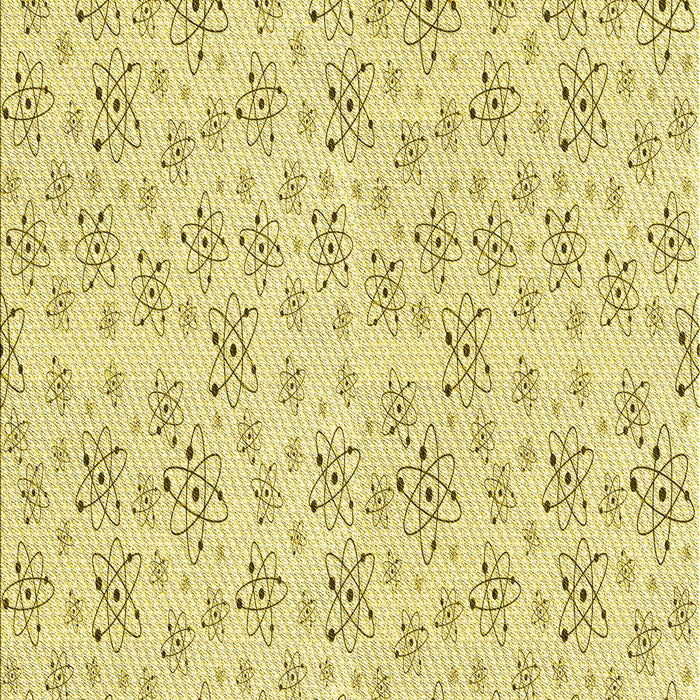Machine Washable Transitional Sun Yellow Rug, wshpat268yw