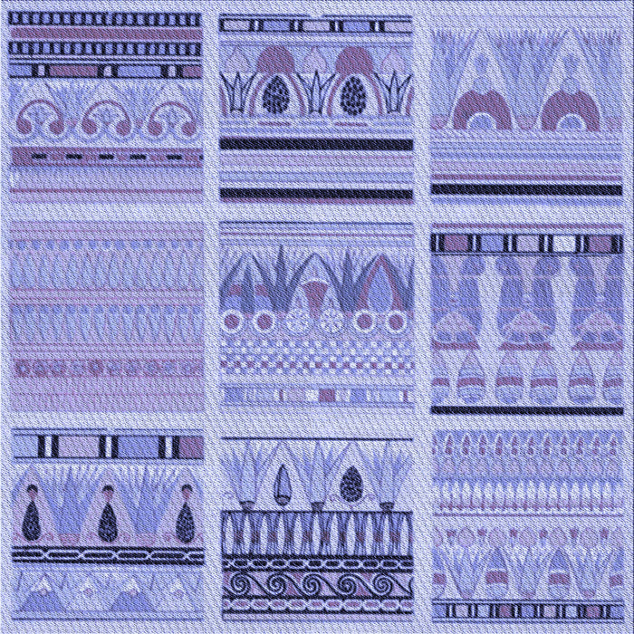 Round Machine Washable Transitional Pastel Blue Rug, wshpat2680blu