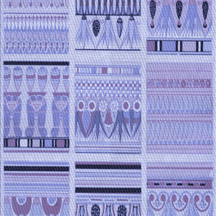 Patterned Pastel Blue Rug, pat2680blu